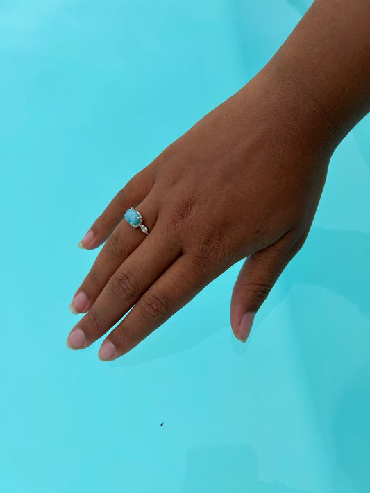Bague Clarté Divine - Larimar