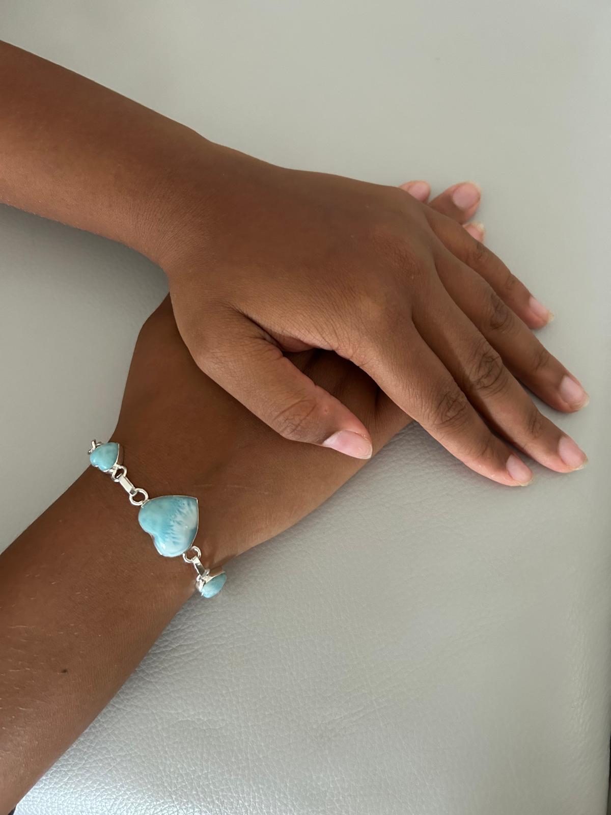 Bracelet Amour Universel - Larimar