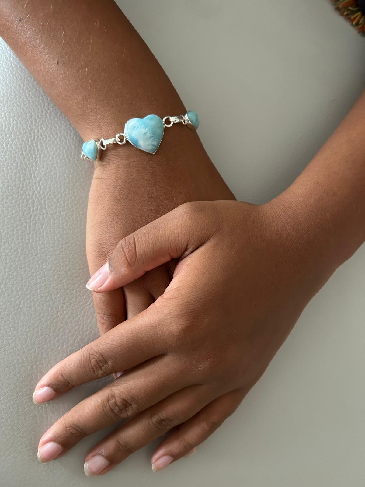 Bracelet Amour Universel - Larimar