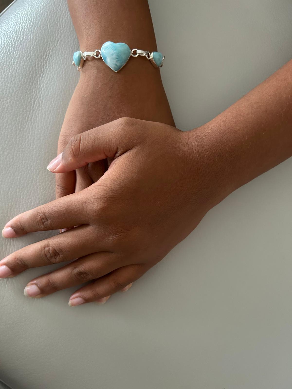 Bracelet Amour Universel - Larimar